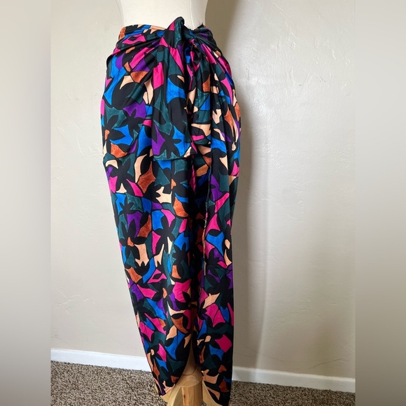 SHOW ME YOUR MUMU WOMEN'S WRAP ME UP MOSAIC PRINT SKIRT - Picture 8 of 10